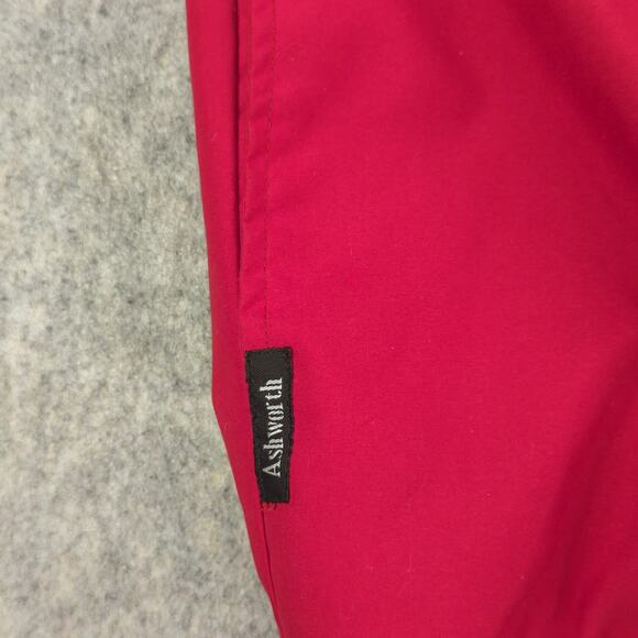 Ashworth Jacket Mens XL Pullover Red Deerwood Golf Wind Water Resistant - Picture 8 of 10